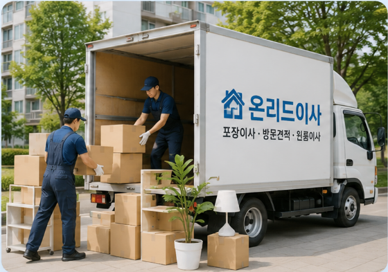 온리드이사 포장이사 방문견적 안내 이미지